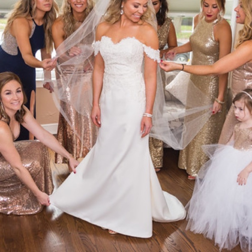 Custom made wedding gown